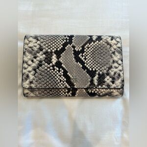 Tory Burch Robinson embossed snakeskin